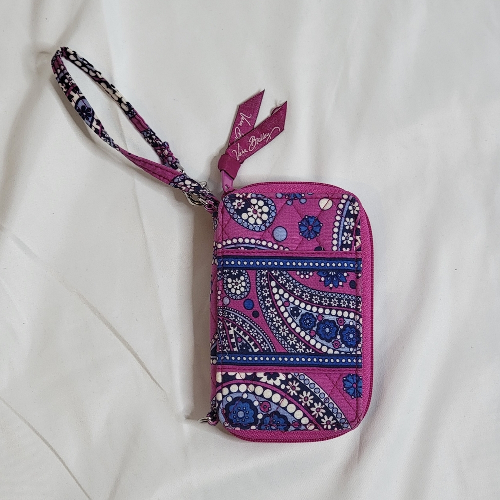 Vera Bradley Boysenberry Wristlet Wallet Retired Print